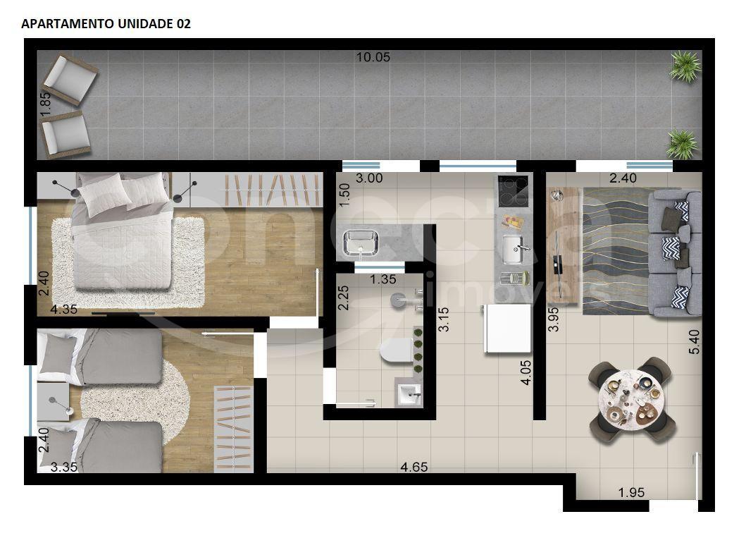 Apartamento, 2 quartos, 79 m² - Foto 3